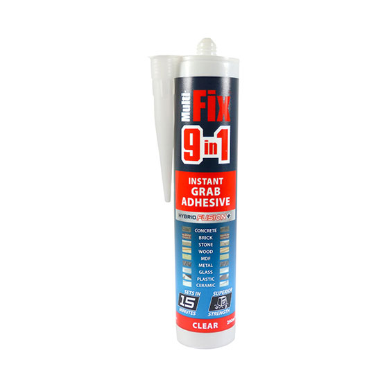 Multi-Fix 9 in 1 Sealant/Adhesive 290ml - Clear