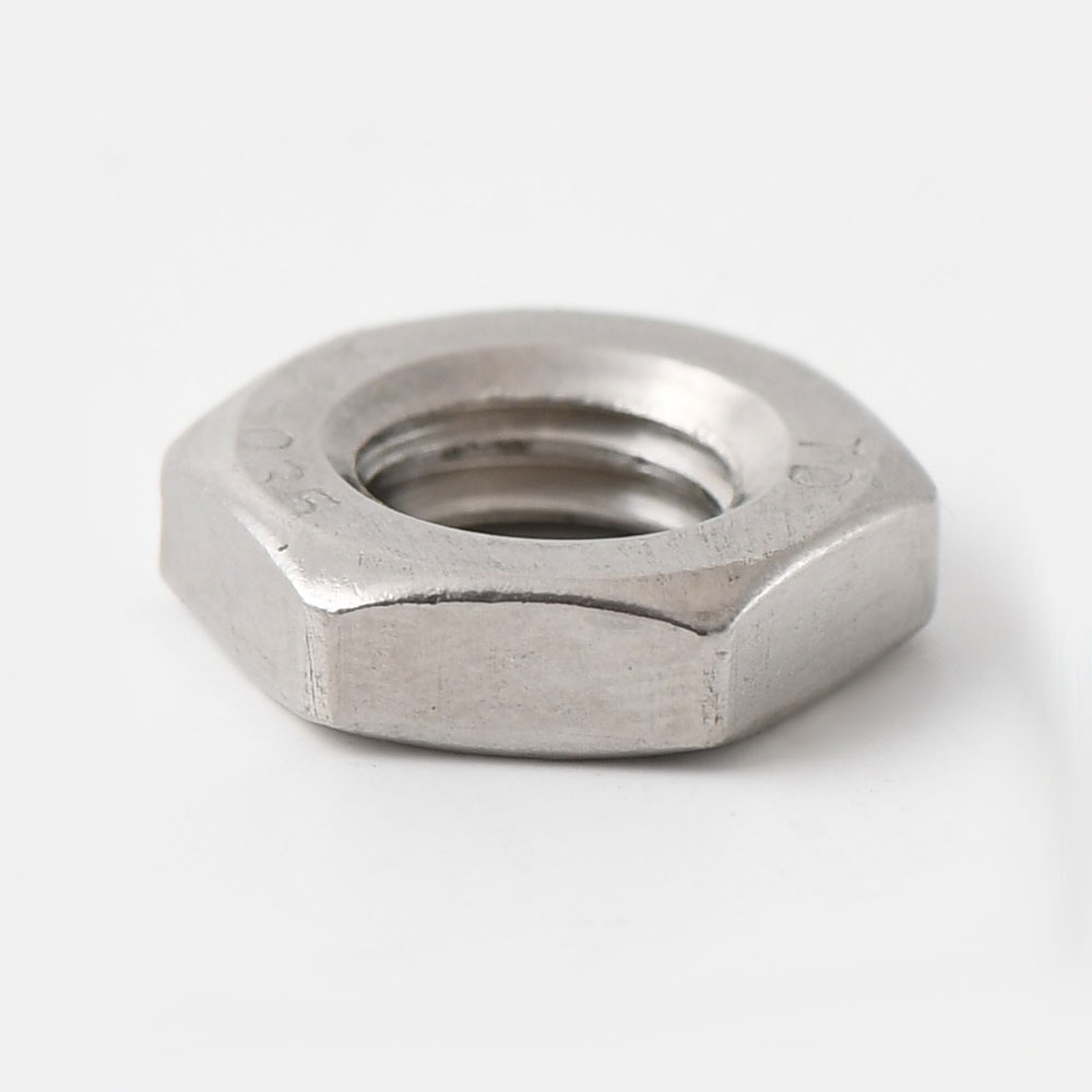 A2 stainless DIN 439 / ISO 4032 hex half nut M10