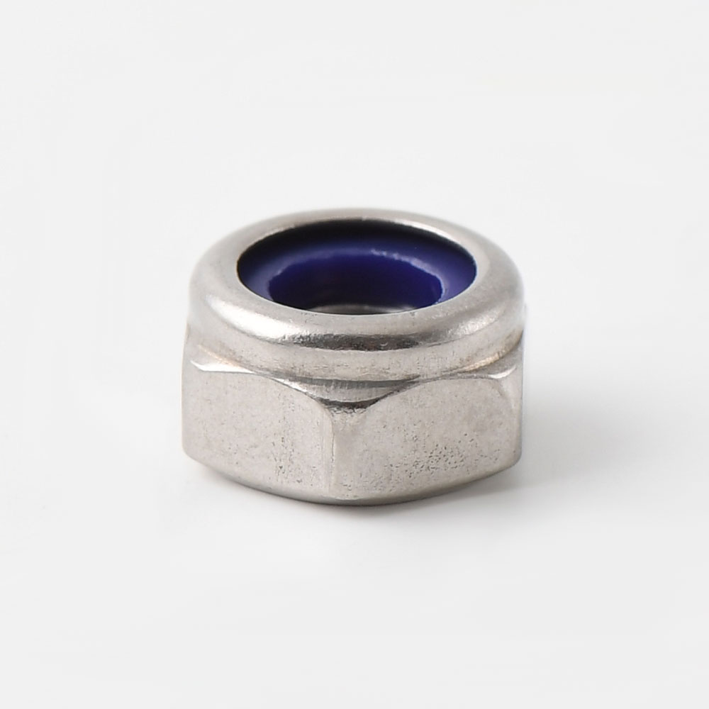 A2 stainless DIN 985 / ISO 10511 nylok hex nut, low type M4