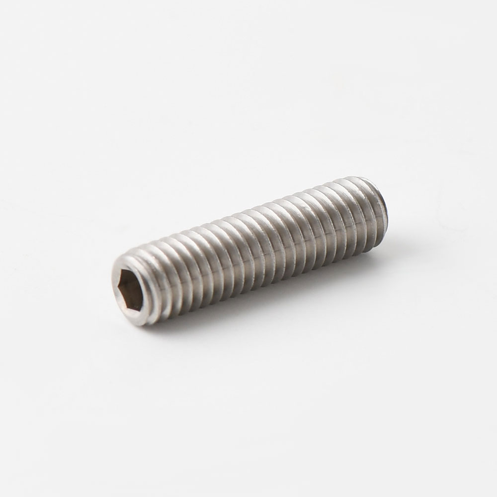 A2 stainless DIN 913 / ISO 4026 socket set (grub) screw, flat point M5 x 40